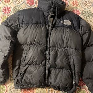 North Face Puffer Jacket Grey Size Medium